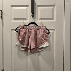 Under Armour Pink Athletic Shorts